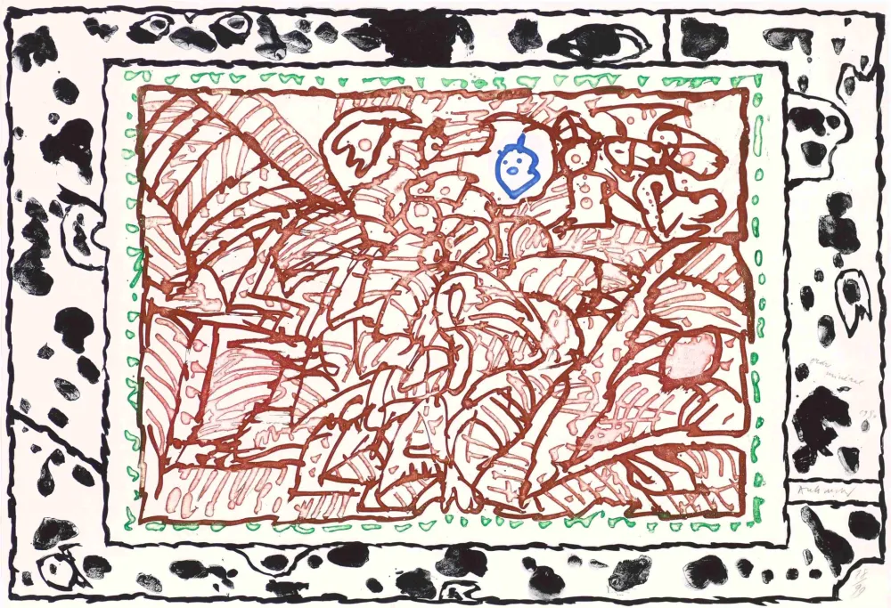 Etching And Aquatint Alechinsky - Ordre minéral