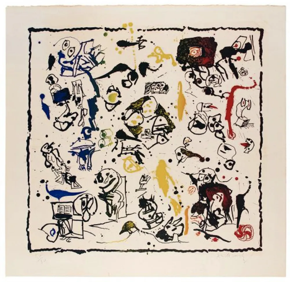 Lithograph Alechinsky - Panoplie