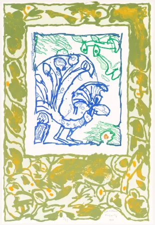 Lithograph Alechinsky - Paon différencié