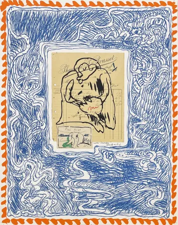 Lithograph Alechinsky - Papiers traités