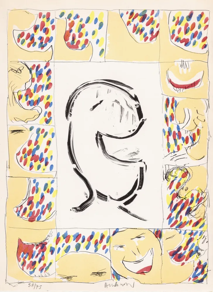 Collograph Alechinsky - Par expérience 03