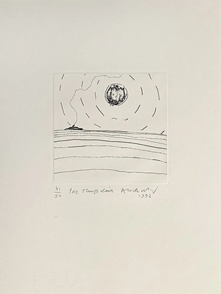 Etching Alechinsky - Par temps clair