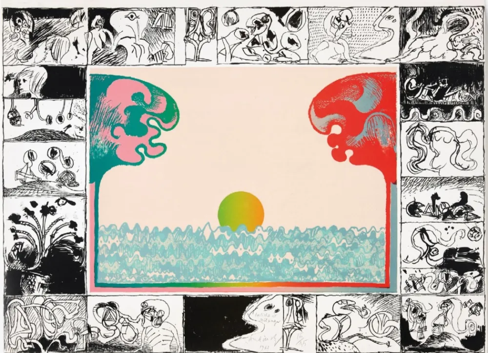 Lithograph Alechinsky - Pastiche et mélange