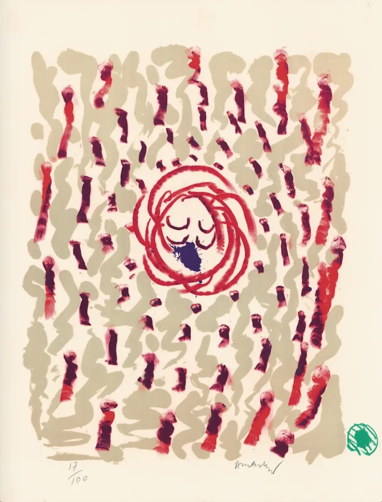 Lithograph Alechinsky - Pavane mille regrets