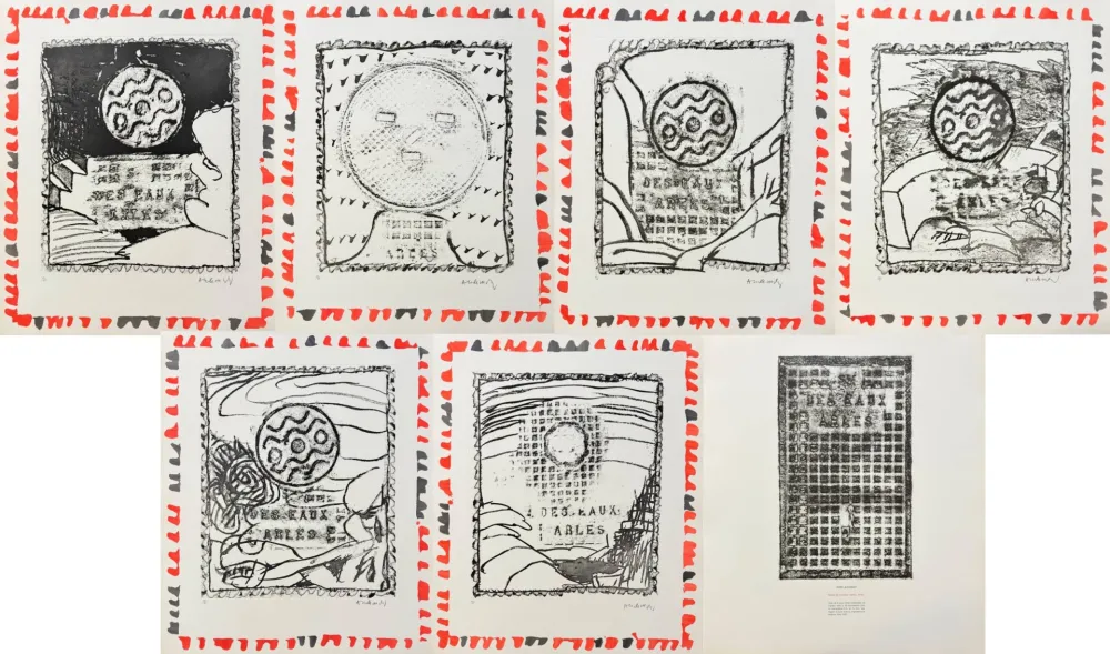 Engraving Alechinsky - Pièces du mobilier urbain