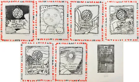 Engraving Alechinsky - Pièces du mobilier urbain