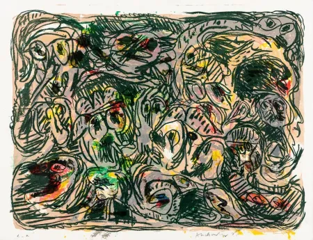 Lithograph Alechinsky - Plan d'ensemble