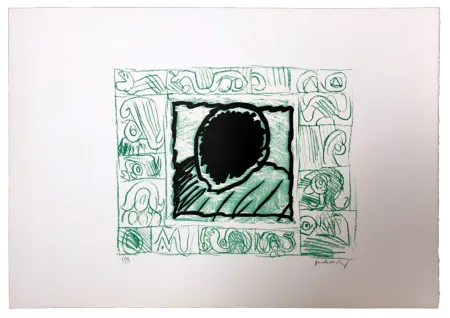 Linocut Alechinsky - Planche VI