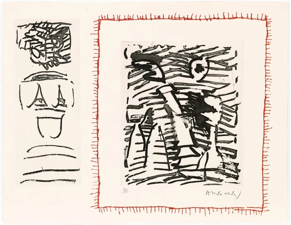 Etching And Aquatint Alechinsky - Poèmes à voir 04
