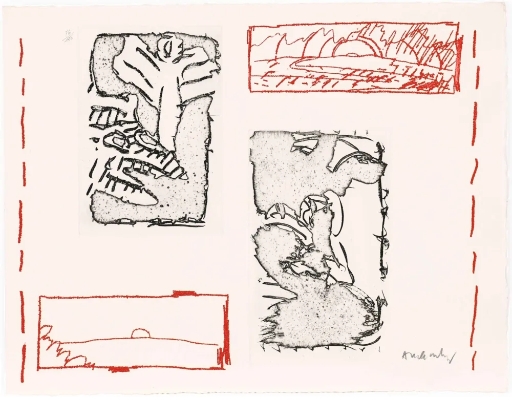 Etching And Aquatint Alechinsky - Poèmes à voir 12