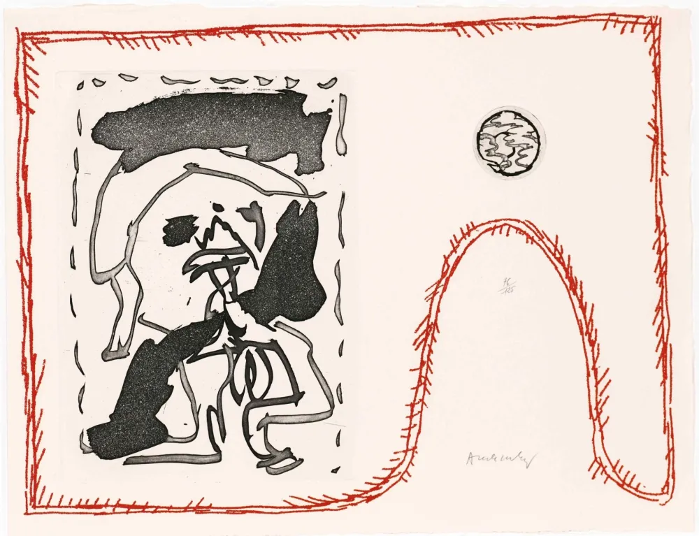 Etching And Aquatint Alechinsky - Poèmes à voir 13