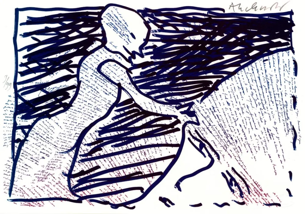 Lithograph Alechinsky - Pointes et Feutres