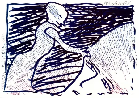 Lithograph Alechinsky - Pointes et Feutres