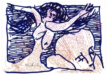 Lithograph Alechinsky - Pointes et Feutres (3)