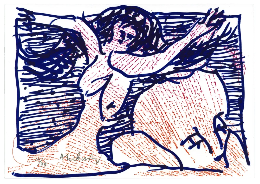 Lithograph Alechinsky - Pointes et Feutres (4)