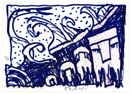 Lithograph Alechinsky - Pointes et Feutres (5)