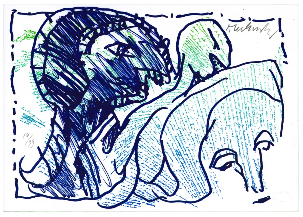 Lithograph Alechinsky - Pointes et Feutres (6)