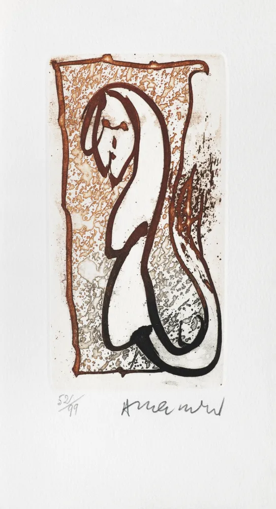 Etching Alechinsky - Pour Joyce Mansour