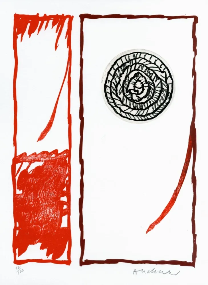 Lithograph Alechinsky - Pour Vacillations