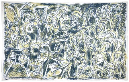 Lithograph Alechinsky - Problème démographique