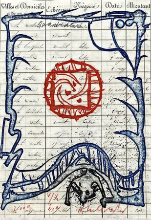 Etching Alechinsky - Quadrature