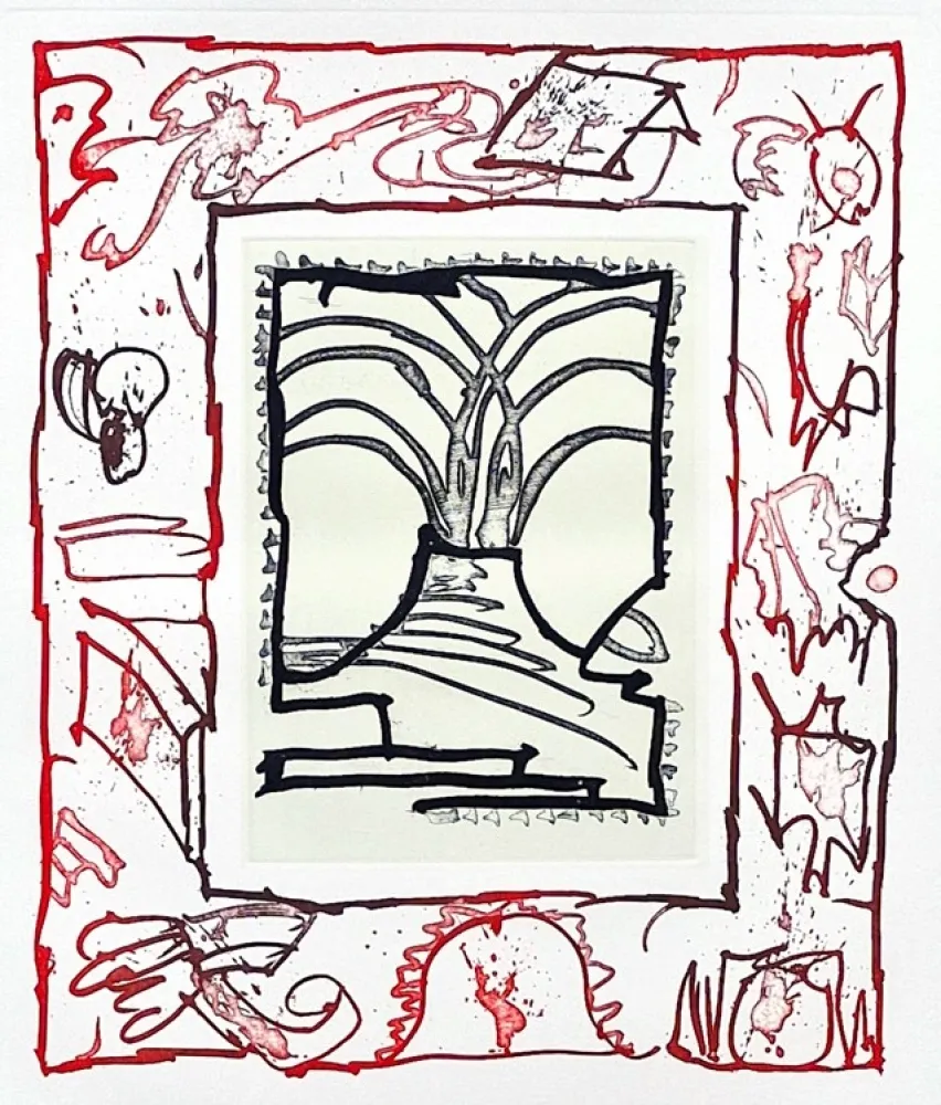 Etching Alechinsky - Raisin II