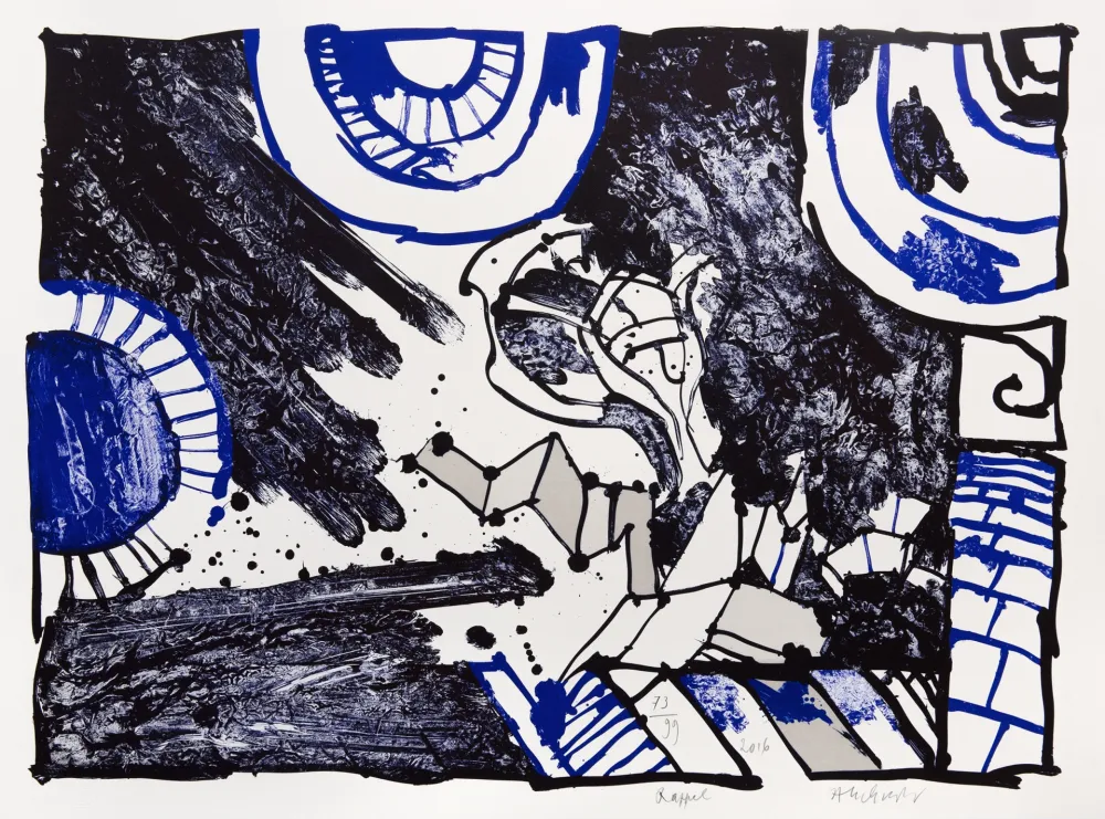 Lithograph Alechinsky - Rappel