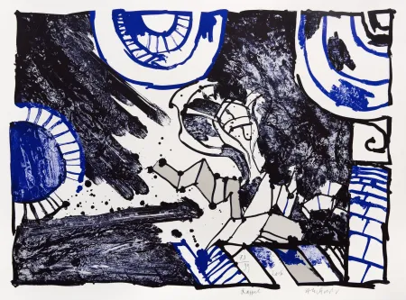 Lithograph Alechinsky - Rappel