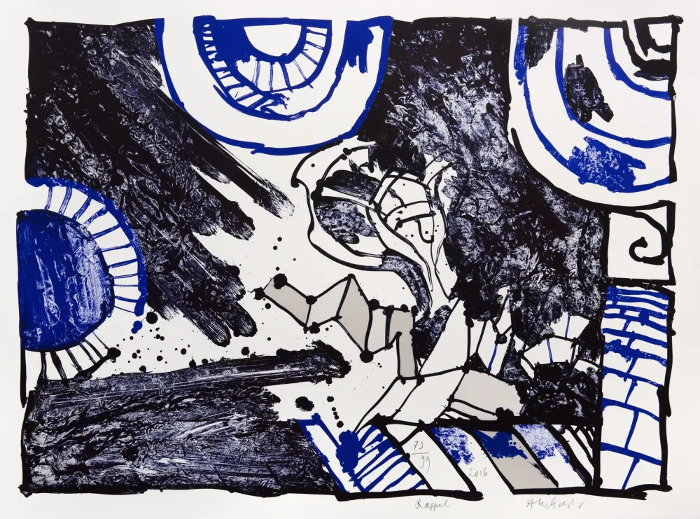 Lithograph Alechinsky - Rappel