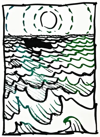 Lithograph Alechinsky - Résumé