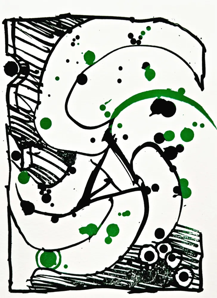 Lithograph Alechinsky - Résumé