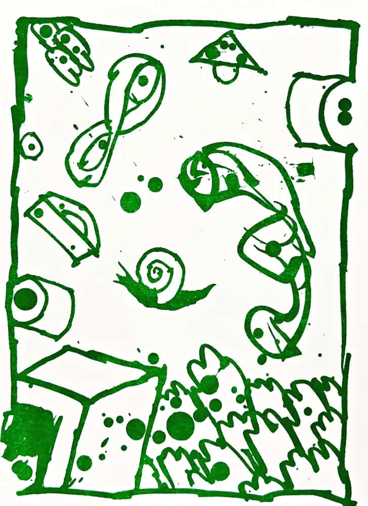 Lithograph Alechinsky - Résumé