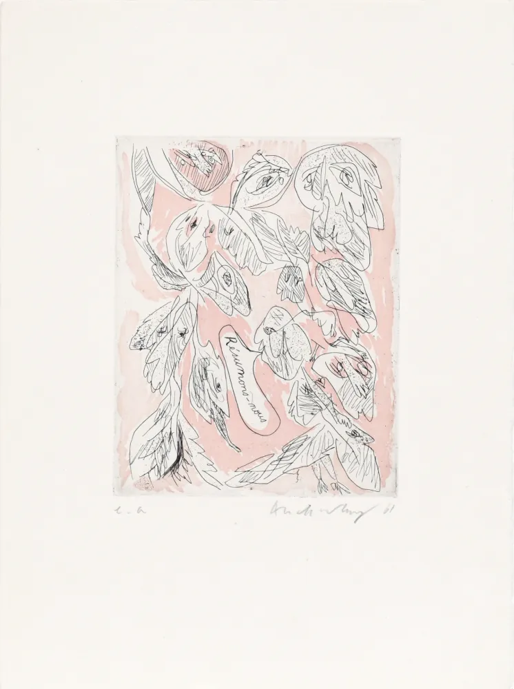 Engraving Alechinsky - Résumons nous