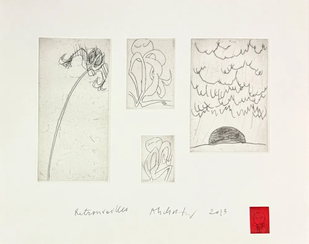 Engraving Alechinsky - Retrouvailles