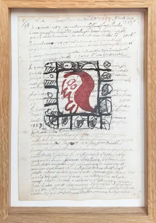 Engraving Alechinsky - Rêve de l'ammonite