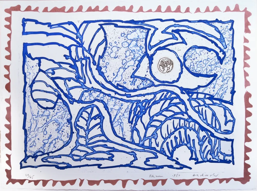 Etching Alechinsky - Rhizomes