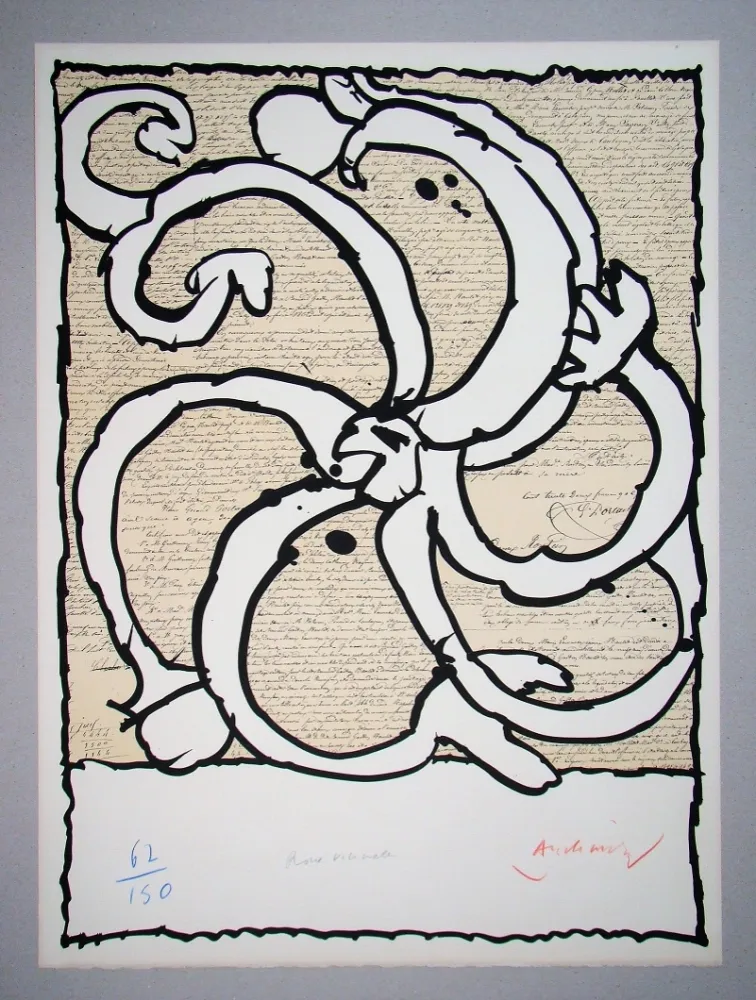 Lithograph Alechinsky - Roue vicinale