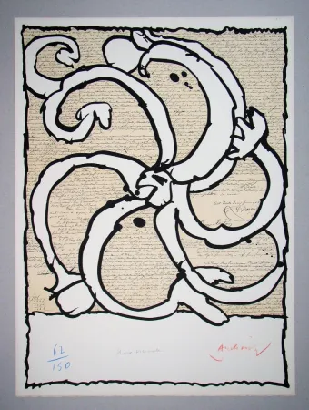 Lithograph Alechinsky - Roue vicinale