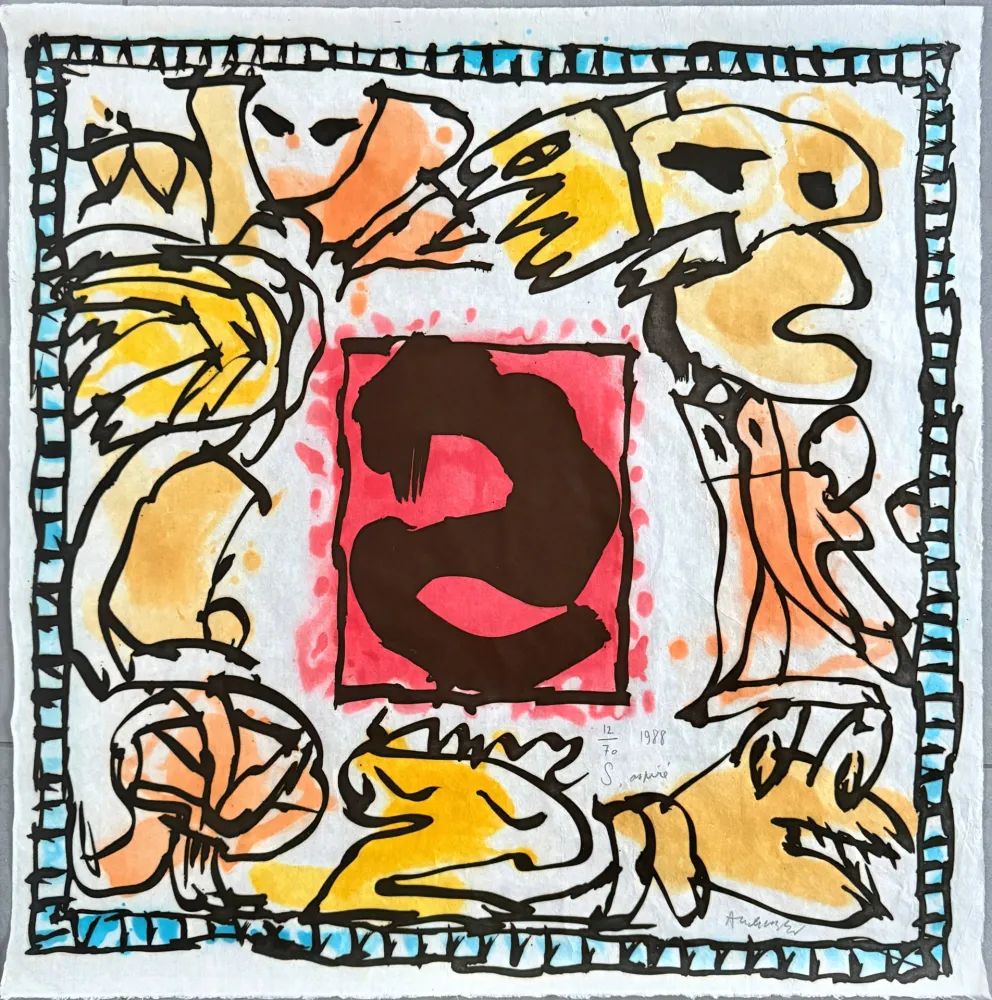 Aquatint Alechinsky - S aspiré