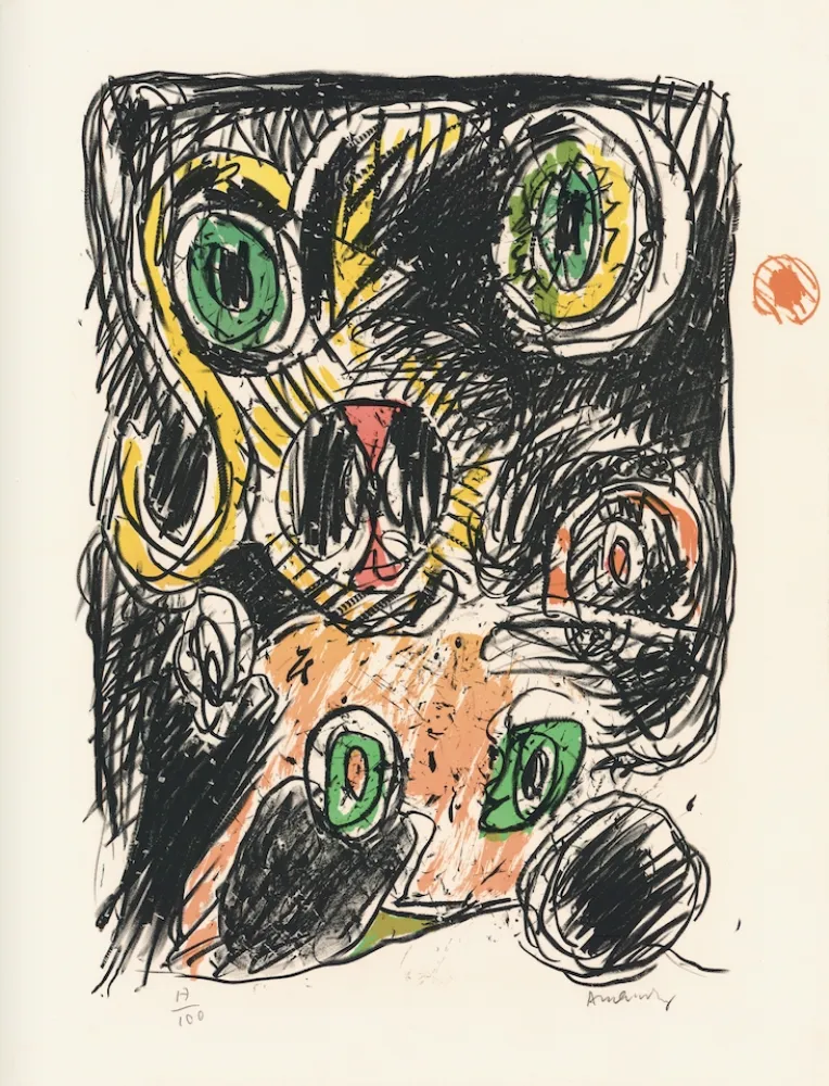 Lithograph Alechinsky - Sac des lignes