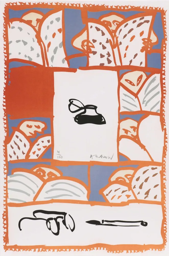 Lithograph Alechinsky - Salon du Livre