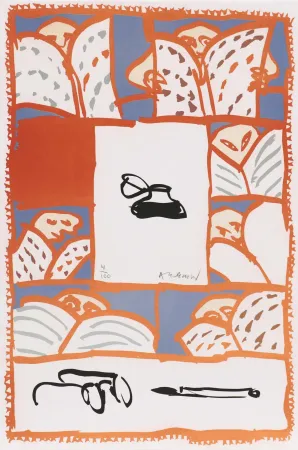 Lithograph Alechinsky - Salon du Livre