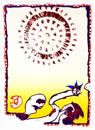 Lithograph Alechinsky - SALZBURG