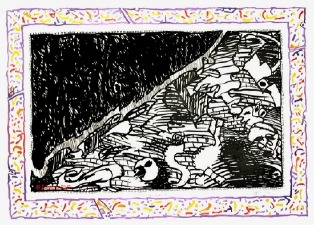 Etching And Aquatint Alechinsky - Sans l'écorce B