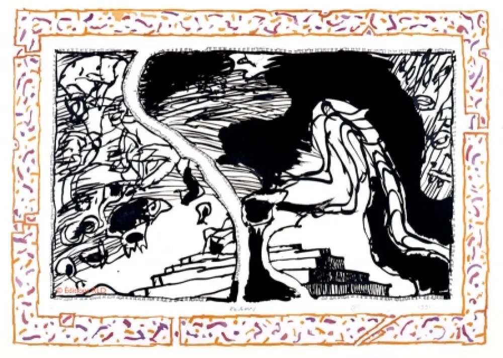 Etching And Aquatint Alechinsky - Sans l'écorce C