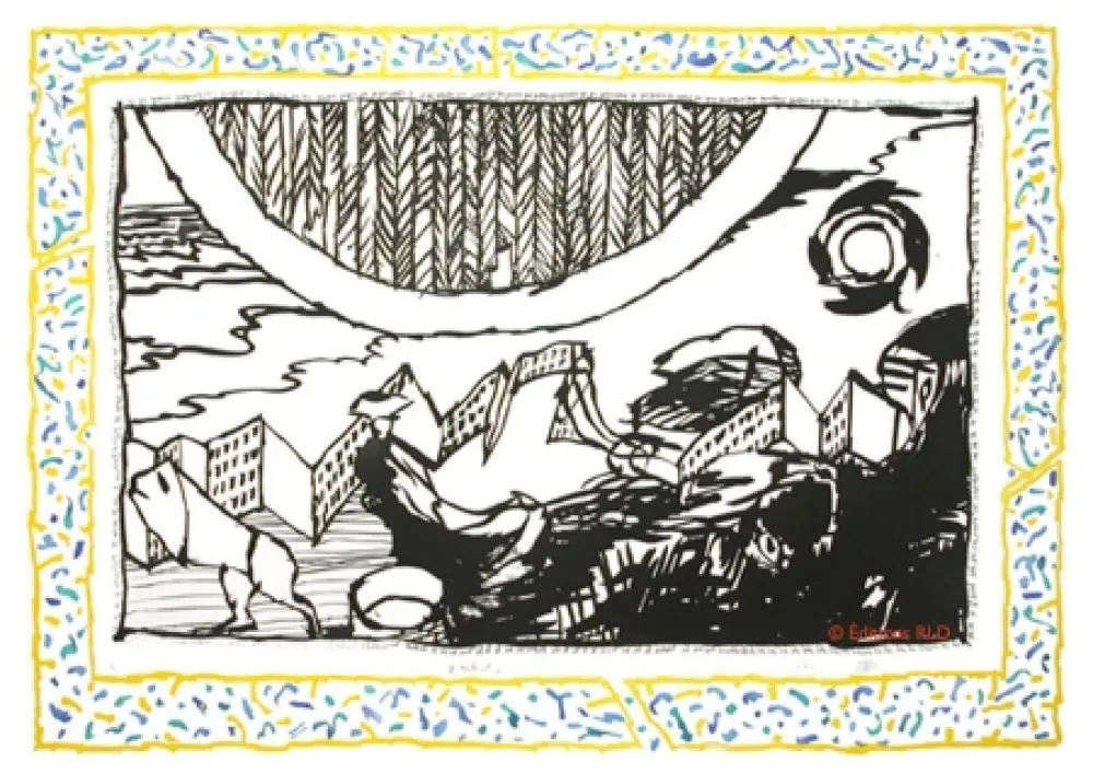 Etching And Aquatint Alechinsky - Sans l'écorce D