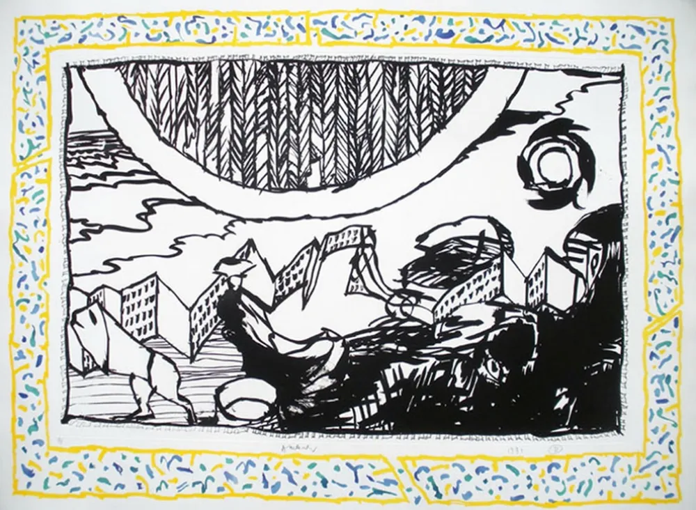 Etching Alechinsky - Sans L'Ecorce D