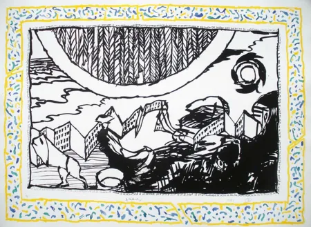 Etching Alechinsky - Sans L'Ecorce D