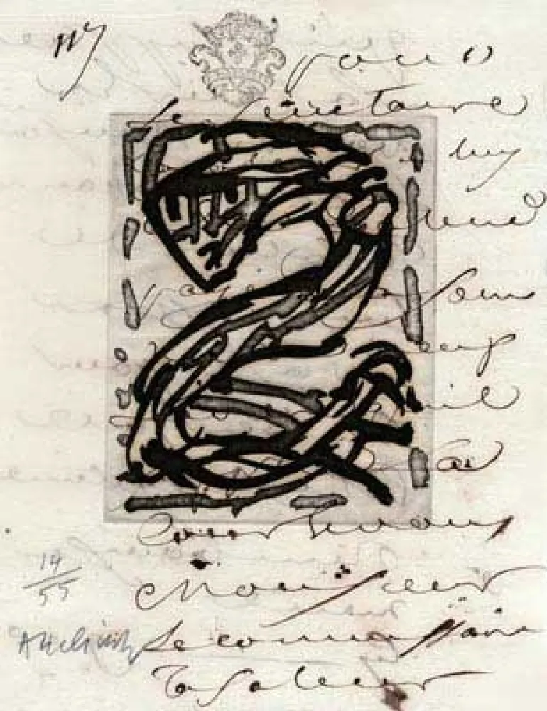 Etching Alechinsky - Sans Nouvelles