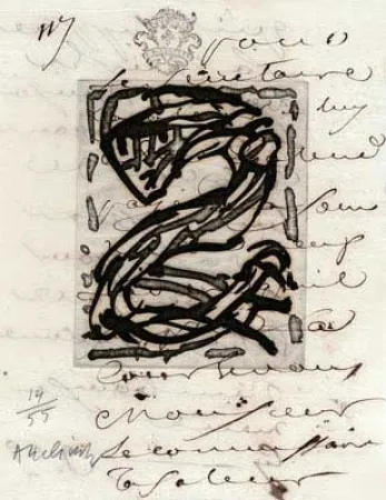 Etching Alechinsky - Sans Nouvelles